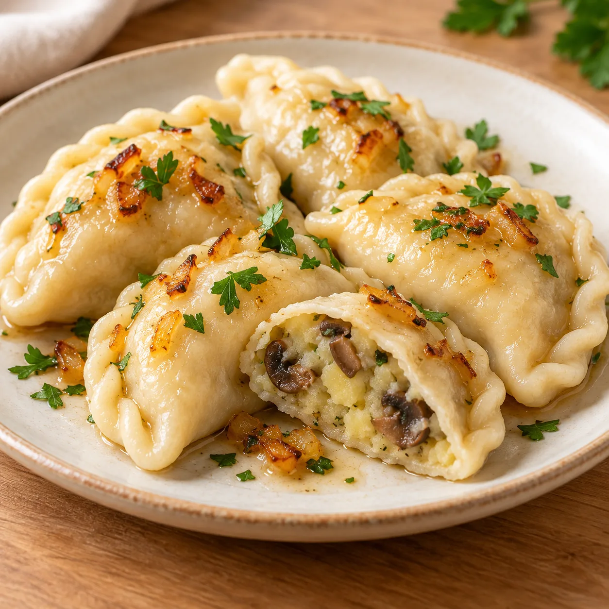 Вареники с картошкой и грибами, вид 1